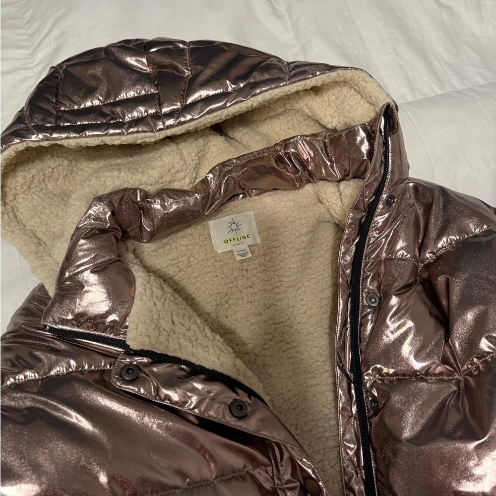 Metallic Puffer Jacket - Picture 6 of 6